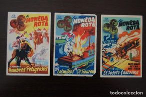 Cine: LA MONEDA ROTA. (1946) 3 ep. Hombres peligrosos, Los colmillos de El tiburón, El tesoro fantasma